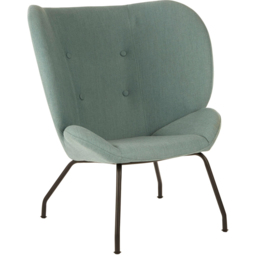 Premier Housewares Kolding Green Fabric Accent Chair - thumbnail 2