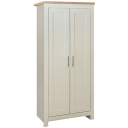 Highgate 2 Door Cream and Oak Wardrobe - thumbnail 2