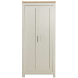 Highgate 2 Door Cream and Oak Wardrobe - thumbnail 3