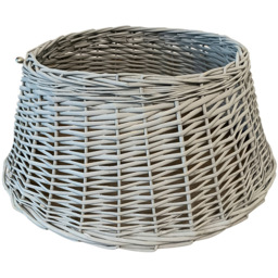 Samuel Alexander Deluxe Wicker Willow Light Grey Medium Christmas Tree Skirt 58cm