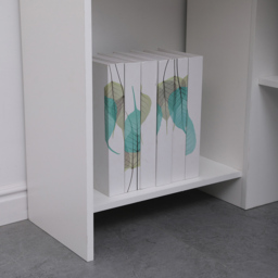 Home Source Wellington 2 Shelf White Compact Computer Corner Desk - thumbnail 3