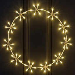 Xmas Haus 78 Warm White LED Ring Light 44cm