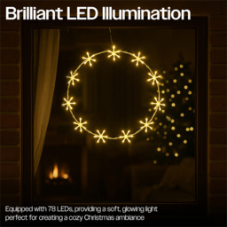 Xmas Haus 78 Warm White LED Ring Light 44cm - thumbnail 3