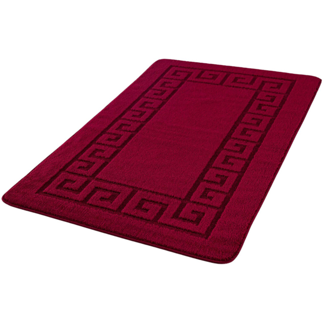Smart Living Red Plain Non-Slip Door Mat with Gel Backing 50 x 80cm - image 1