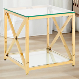 Julian Bowen Miami Gold Lamp Table