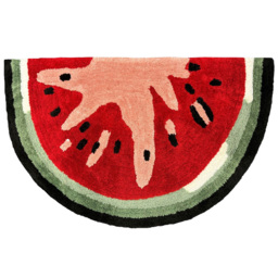 Mooky Mats Half Circle Watermelon Slice Non Slip Bath Mat