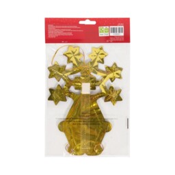 Single All I Want for Christmas Red and Gold Star Decoration in Assorted Styles - thumbnail 4
