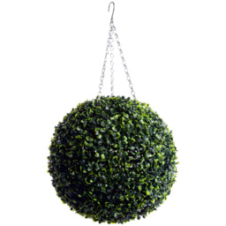 35cm Green Boxwood Topiary Ball - thumbnail 1