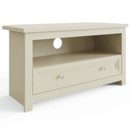 GFW Oakley Stone Single Drawer Single Shelf Corner TV Unit - thumbnail 2