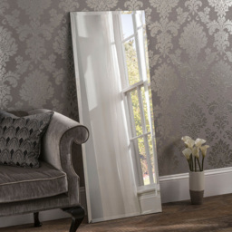 Yearn Silver Classic Bevelled Dressing Mirror 122 x 46cm - thumbnail 2
