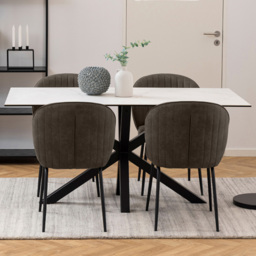 Florence Heaven 6 Seater White Ceramic Dining Table