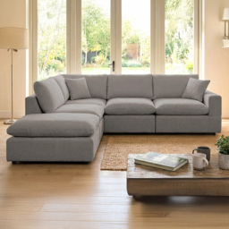 Artemis Home Cotleigh 5 Seater Grey Reversible Corner Sofa - thumbnail 1