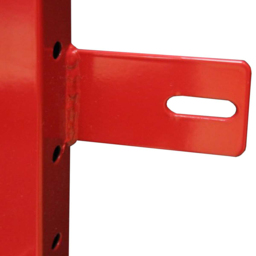MonsterShop 3 Shelf Red Volcano Metal Van Shelving Rack - thumbnail 3