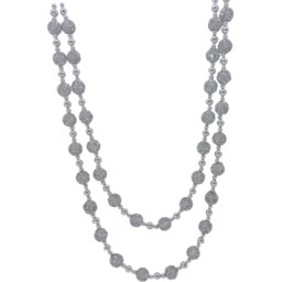 Angel Whispers Silver Crystal Christmas Garland 182cm - thumbnail 4