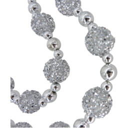 Angel Whispers Silver Crystal Christmas Garland 182cm - thumbnail 3