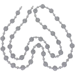 Angel Whispers Silver Crystal Christmas Garland 182cm - thumbnail 2