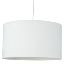 Geometric Drum Shade - White / 30cm - thumbnail 1