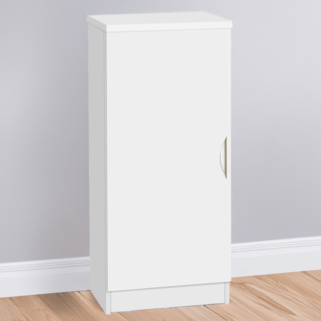 R White Cabinets Single Door Mid Height White Cupboard - image 1