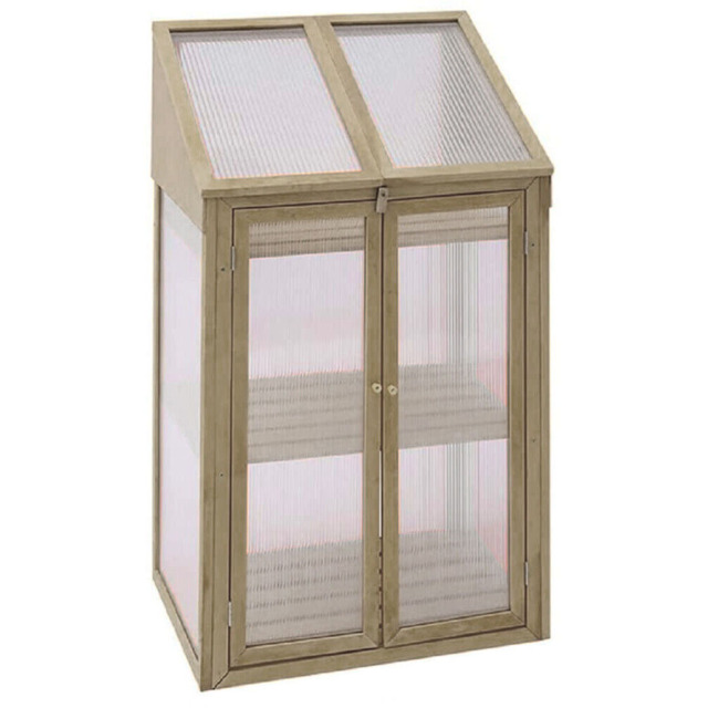 Neo Model 3 Brown Cold Frame 2.3 x 1.6ft Mini Growhouse - image 1