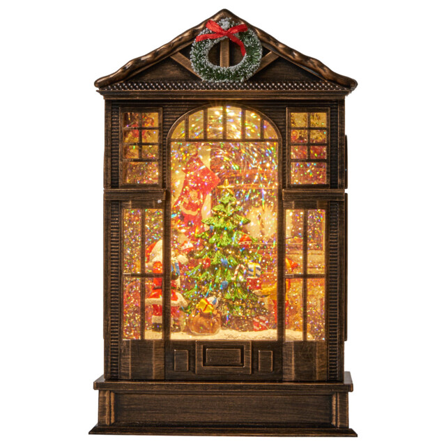 Traditional Glitter House Scene Multicolour - image 1