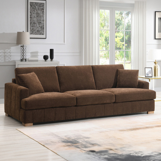 Arden Sofa Brown 3 Seater - image 1