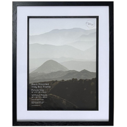 The Port Gallery 12 x 16 Inch Black Mounted Inlay Box Photo Frame