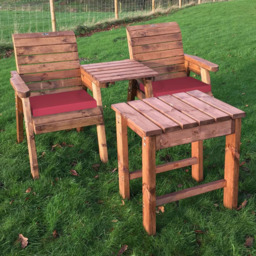 Charles Taylor Deluxe 2 Seater Brown Companion Seat - thumbnail 2