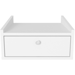 Decorotika Anel White Single Drawer Wall Mounted Bedside Table - thumbnail 2