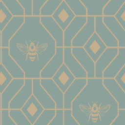 furn. Bee Deco King Size Eau De Nil Duvet Set - thumbnail 4
