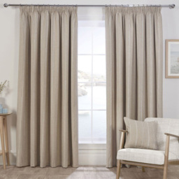 Padstow Thermal Curtain - Natural / 168cm / 137cm