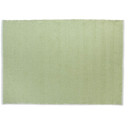 Hug Rug Green Woven Herringbone Rug 120 x 170cm - thumbnail 1