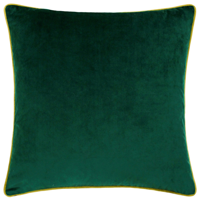 Paoletti Meridian Emerald Moss Velvet Cushion - image 1