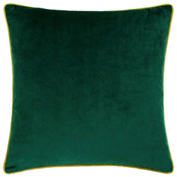 Paoletti Meridian Emerald Moss Velvet Cushion