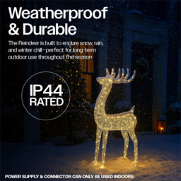 Xmas Haus 600 Warm White Micro LED Silver Deer Christmas Decoration 4ft - thumbnail 4