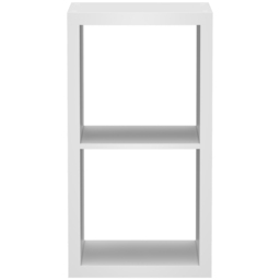 Homebase Clever Cube White 2 Shelf Storage Unit - thumbnail 3