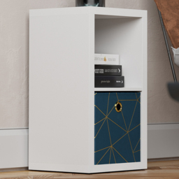 Homebase Clever Cube White 2 Shelf Storage Unit