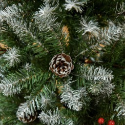 StarBright Snow Dipped Green Artificial Christmas Tree with Foldable Feet 5ft - thumbnail 3