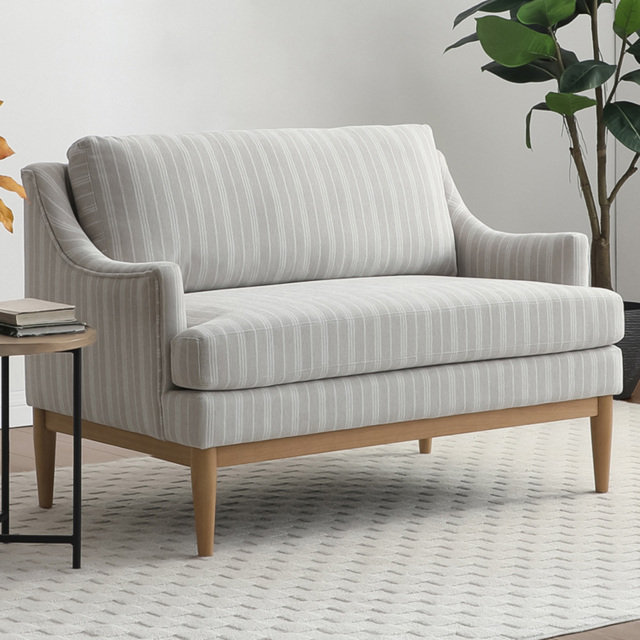 Brody 2 Seater Natural Stripe Chenille Sofa - image 1