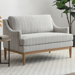 Brody 2 Seater Natural Stripe Chenille Sofa
