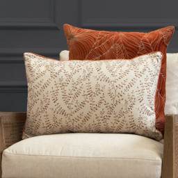 Voyage Maison Additions Eden Sienna Printed Feather Filled Cushion 40 x 60cm - thumbnail 2