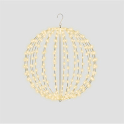 Xmas Haus 256 Warm White LED Metal Hanging Ball Light 40cm - thumbnail 2