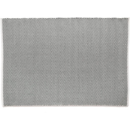 Hug Rug Warm Grey Woven Herringbone Rug 80 x 150cm - thumbnail 1