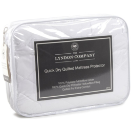The Lyndon Company Single Polyester Quilted Mattress Protector - thumbnail 1