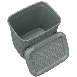 JVL Loop 10L Grey Storage Basket - thumbnail 3