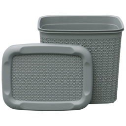 JVL Loop 10L Grey Storage Basket - thumbnail 2