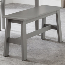 Julian Bowen Kobe 2 Seater Grey Lacquer Dining Bench - thumbnail 1