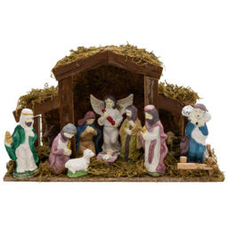 Marco Paul Multicolour Nativity Scene Christmas Decoration 38cm