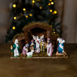 Marco Paul Multicolour Nativity Scene Christmas Decoration 38cm - thumbnail 2