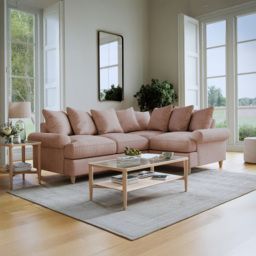 Clara Faro 14 Pink 3 Seater Left Hand Corner Agmamito Sofa - thumbnail 3