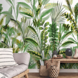 Grandeco Rainforest Leaves 3 Lane Wall Mural - thumbnail 4